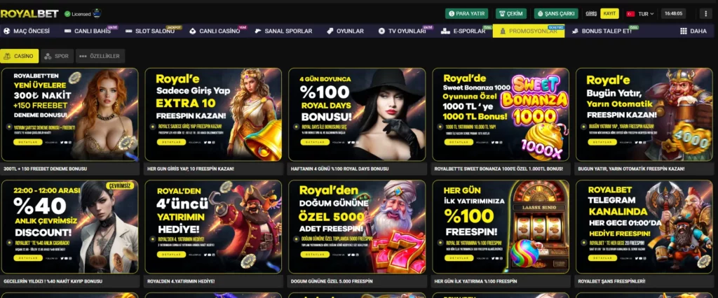 Royalbet Bonusları